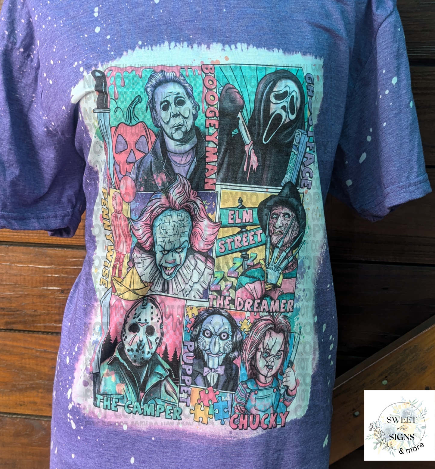 Spooky Halloween Shirt | Bleached T-Shirt | Halloween Shirt | Monster House | Halloween Movie | Halloween Candy | Humor | Soft Tee