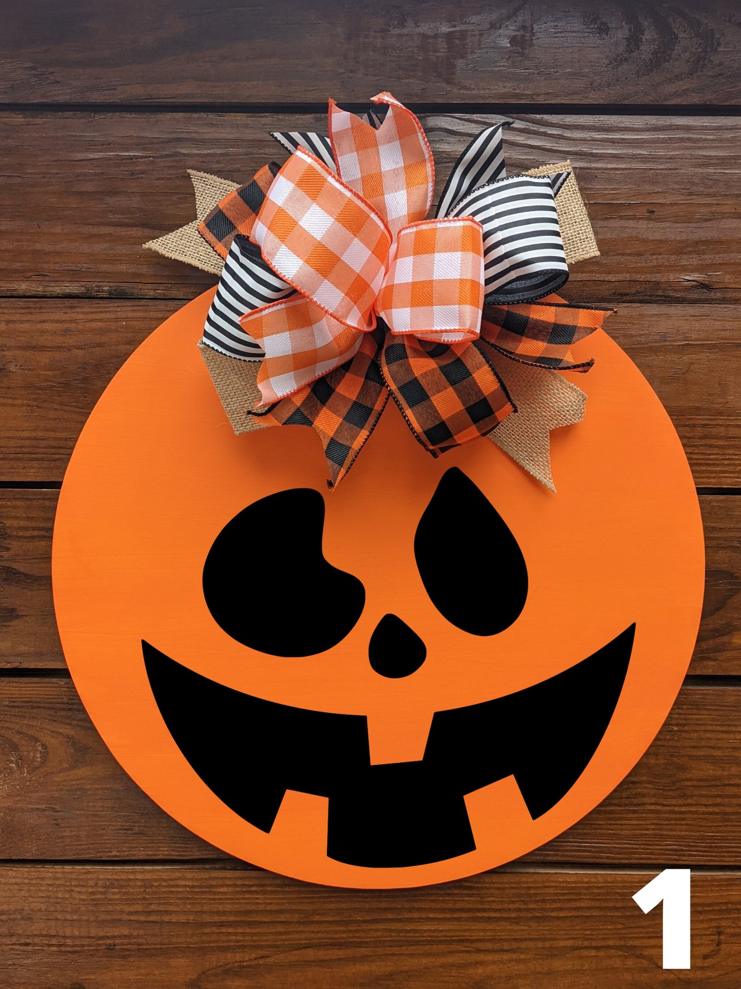 Halloween Front Door Deco, Halloween Wreath, Pumpkin, Halloween Decor,Halloween Door Hanger, Halloween Wreath, Jack-o-lantern Door Hanger