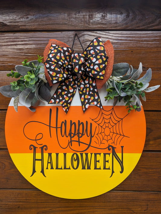 Halloween Front Door Decor, Happy Halloween, Halloween Door Sign, Halloween Decor, Halloween Door Hanger, Halloween Porch Decor