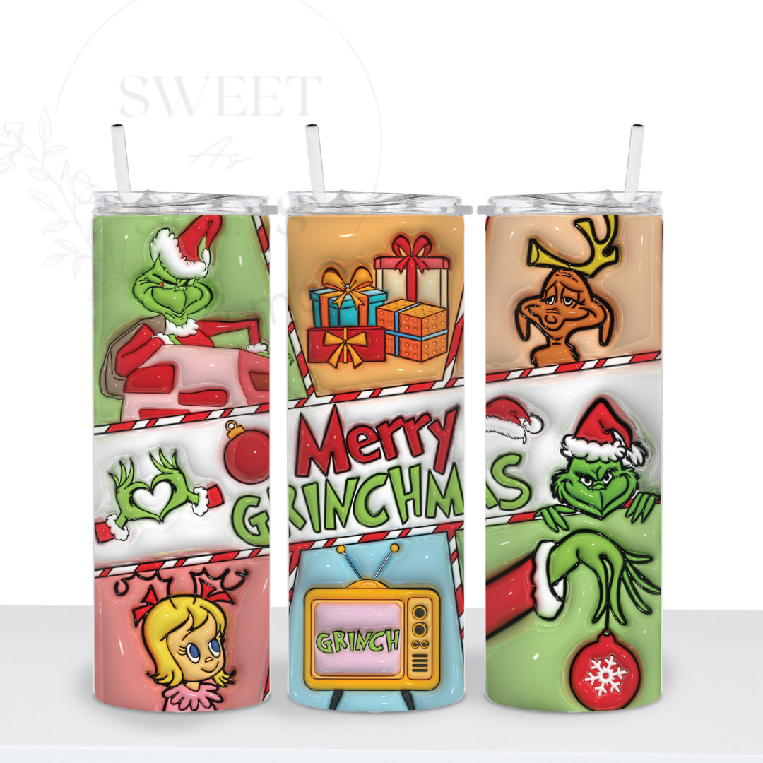 Hate Hate Hate | Merry Grinchmas Tumbler | Christmas Tumbler | Christmas Gifts under 25 | Christmas Gift | Gifts For Her | 20oz Tumbler