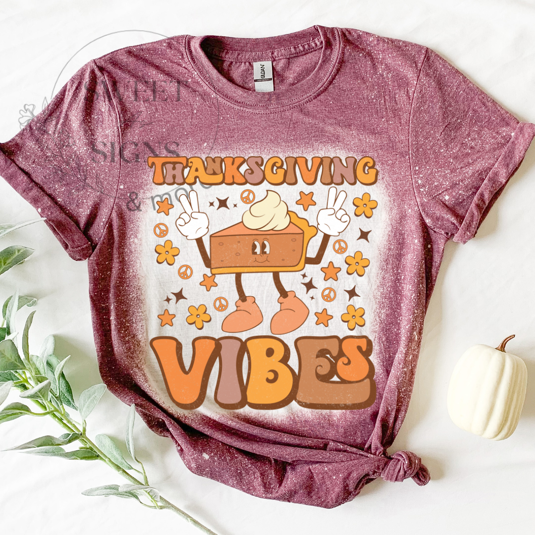 Thankful Vibes Shirt,Retro Thanksgiving Shirt,Fall Shirt,Thanksgiving Heart Shirt,Thanksgiving Matching Shirt,Hippie Thanksgiving Shirt