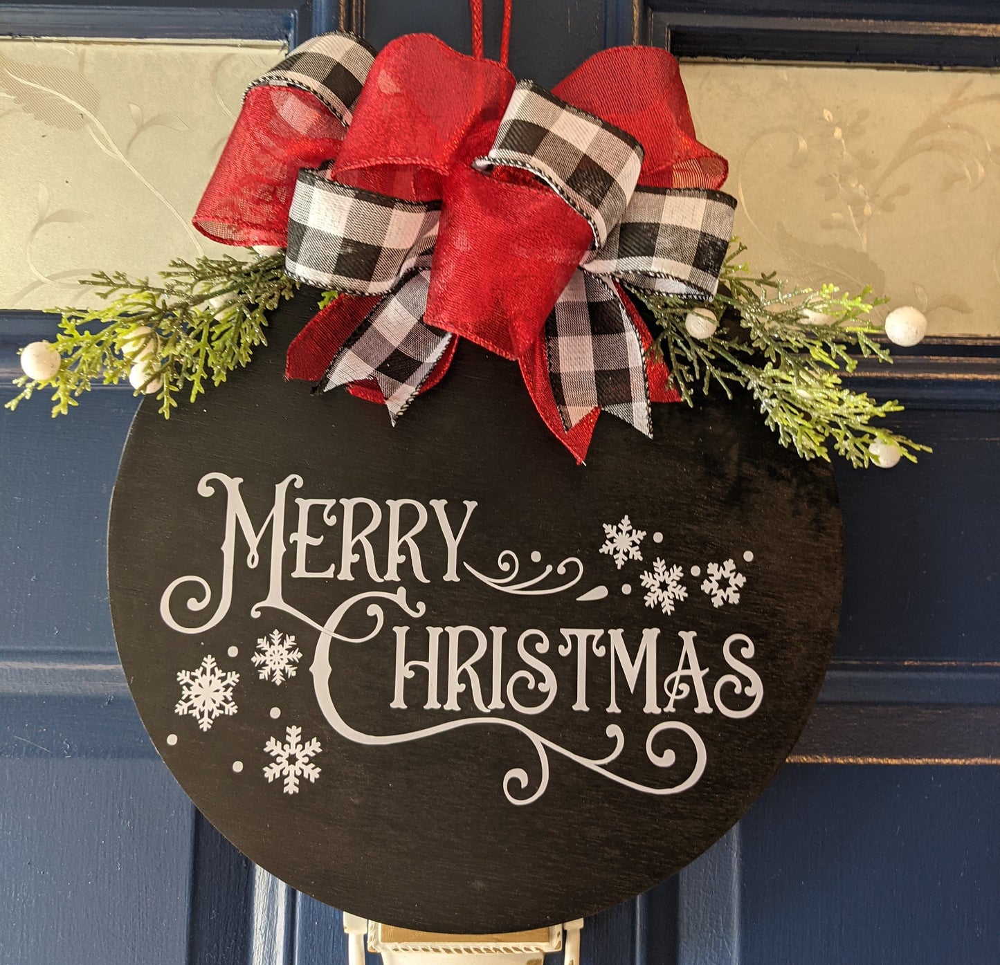 Christmas Door Decor |Merry Christmas Porch Sign |Merry Christmas Door Hanger |Christmas door hanger |Merry Christmas Wreath |Housewarming