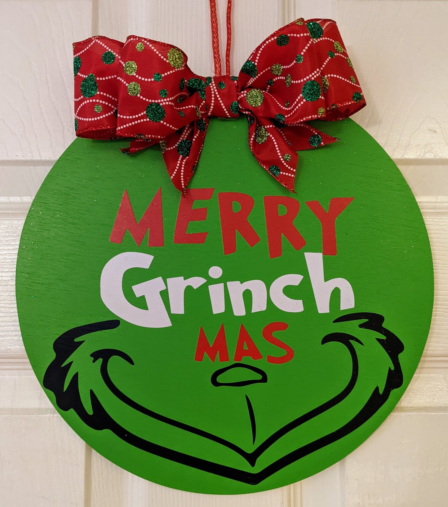 Merry Grinchmas door hanger, Winter Decor, Winter Door Hanger, Christmas door hanger,Christmas Decor, Wood Door Sign