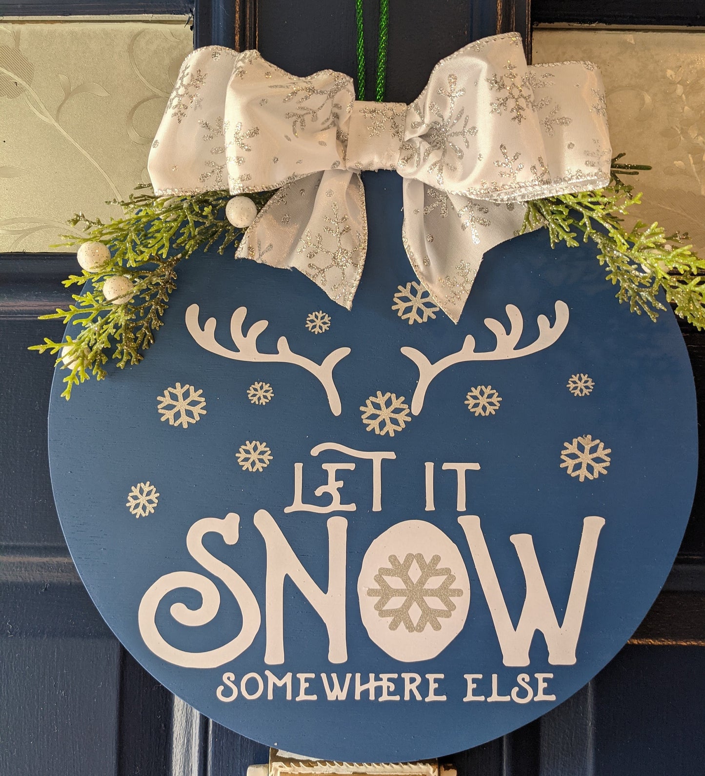Merry Christmas door hanger,Door Hanger | Let It Snow | Front Door Decor | Farmhouse | Welcome door hanger | Welcome Wreath | Door Wreath |