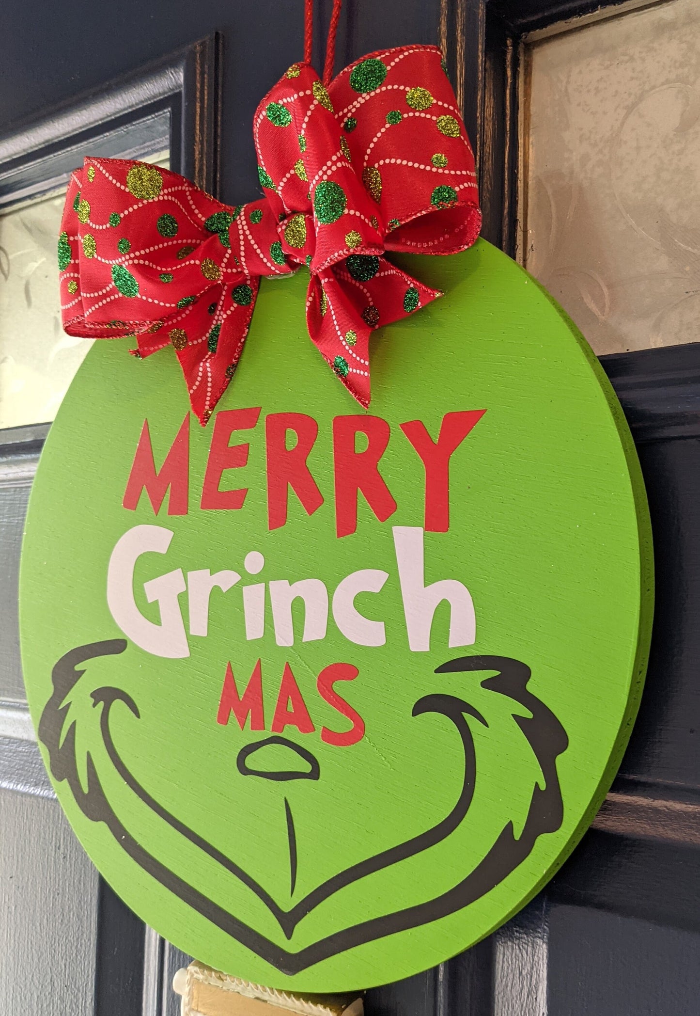 Merry Grinchmas door hanger, Winter Decor, Winter Door Hanger, Christmas door hanger,Christmas Decor, Wood Door Sign