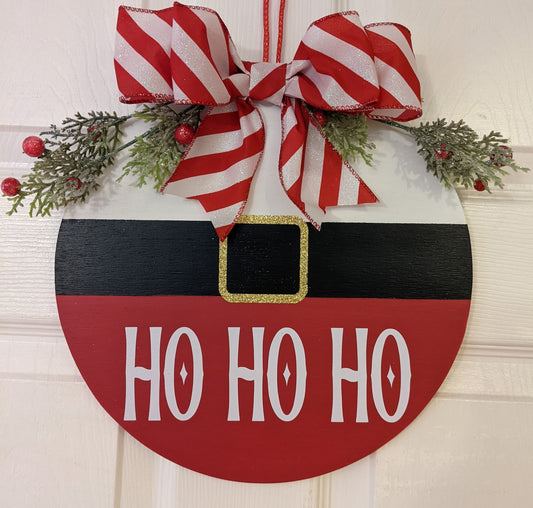 Ho ho ho, Merry Christmas door hanger, Winter Door Hanger,  Wreath, Christmas Decor, Door Sign, MERRY CHRISTMAS, Farmhouse sign, Winter