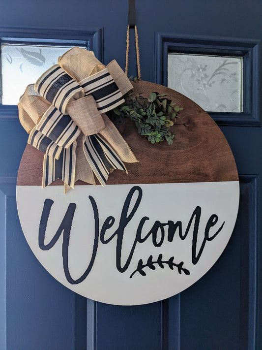 Welcome Sign / Front Door Decor / Front Door Wreath / Door Hanger/ Housewarming gift / House Warming Gift / Home Decor