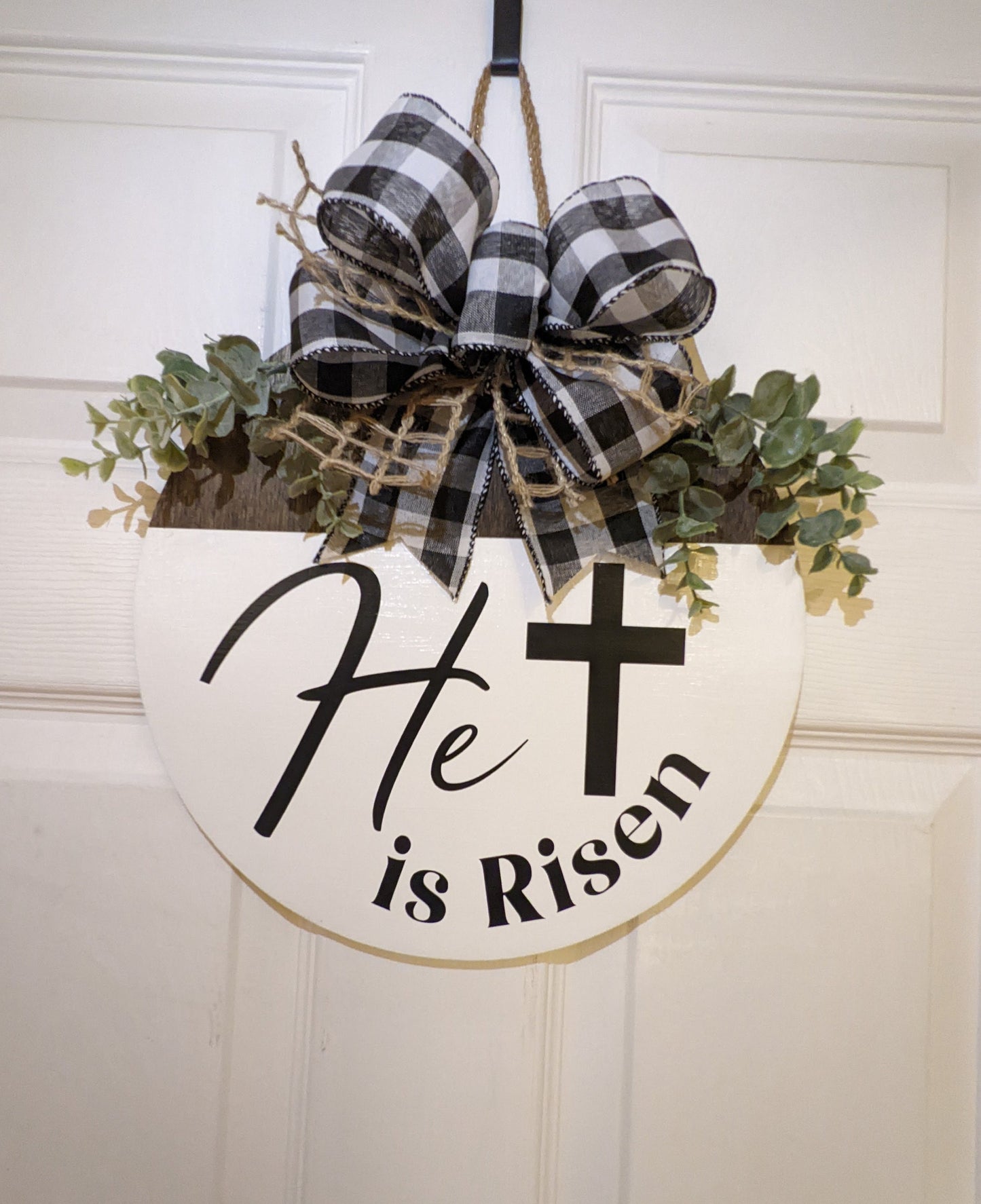 Easter Door Hanger ,Happy Easter Wreath ,Easter  Wreath ,Spring Door Hanger, He Is Risen Hanger, Housewarming Gift, Door Hanger, Gift