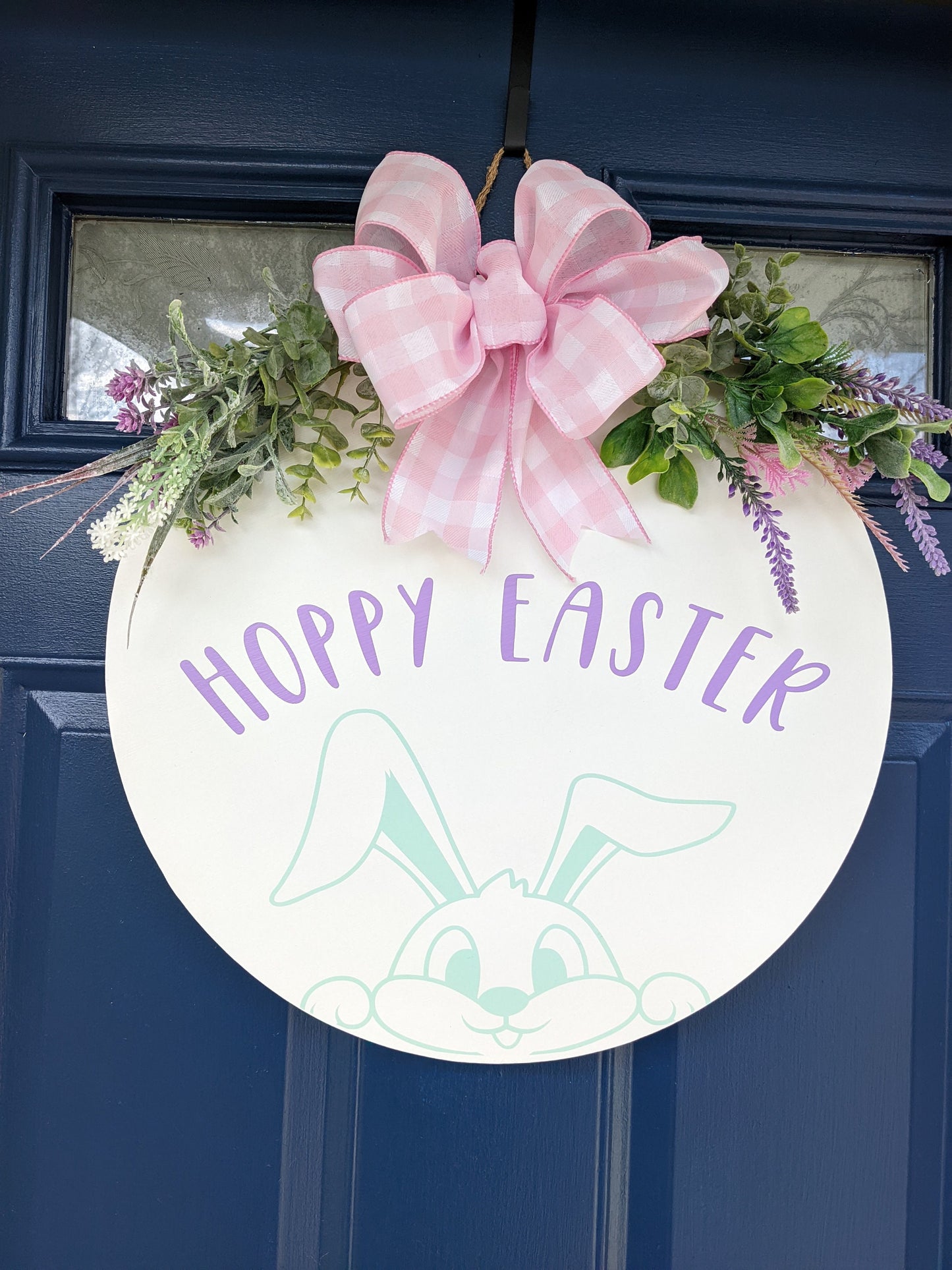 Easter Sign, Easter Door Decor, Easter Door Hanger, Happy Easter, Door Sign, Spring Front Door Sign, Easter, Wreath, Easter Decor