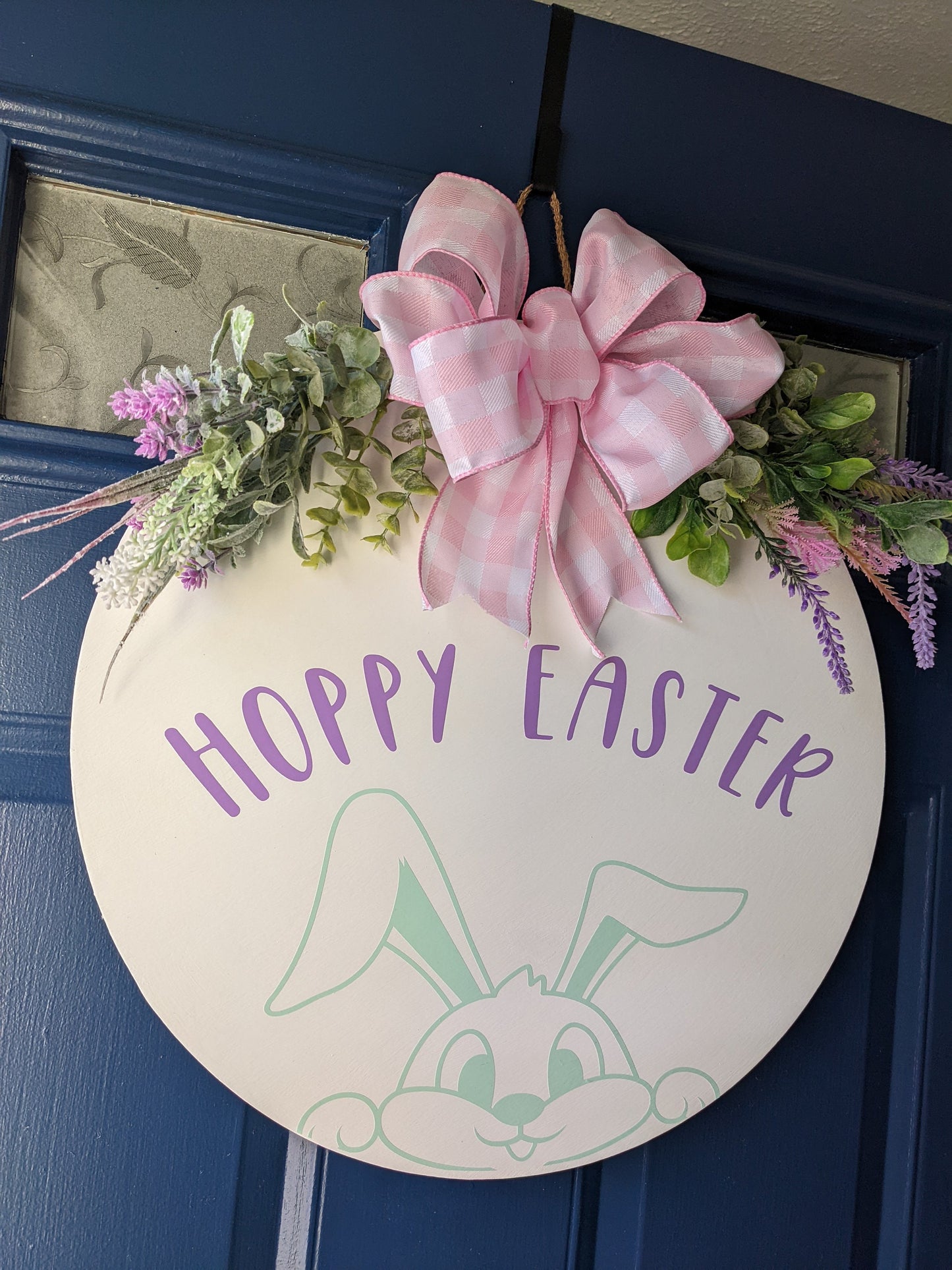 Easter Sign, Easter Door Decor, Easter Door Hanger, Happy Easter, Door Sign, Spring Front Door Sign, Easter, Wreath, Easter Decor