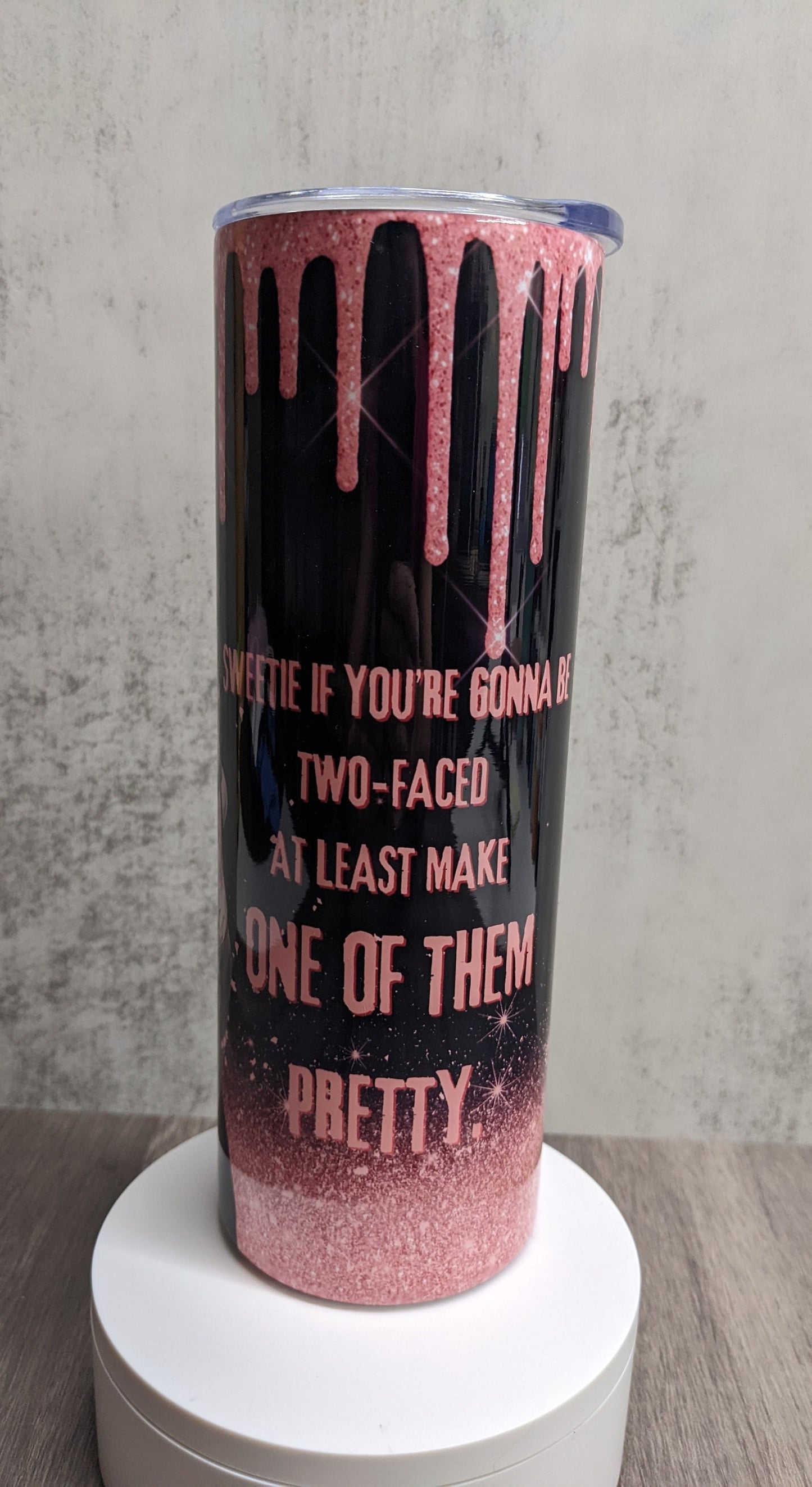 Marilyn Monroe Pink Tumbler, Marilyn Monroe Cup, Pink Tumbler, 20oz Skinny Tumbler, Travel Coffee Mug,