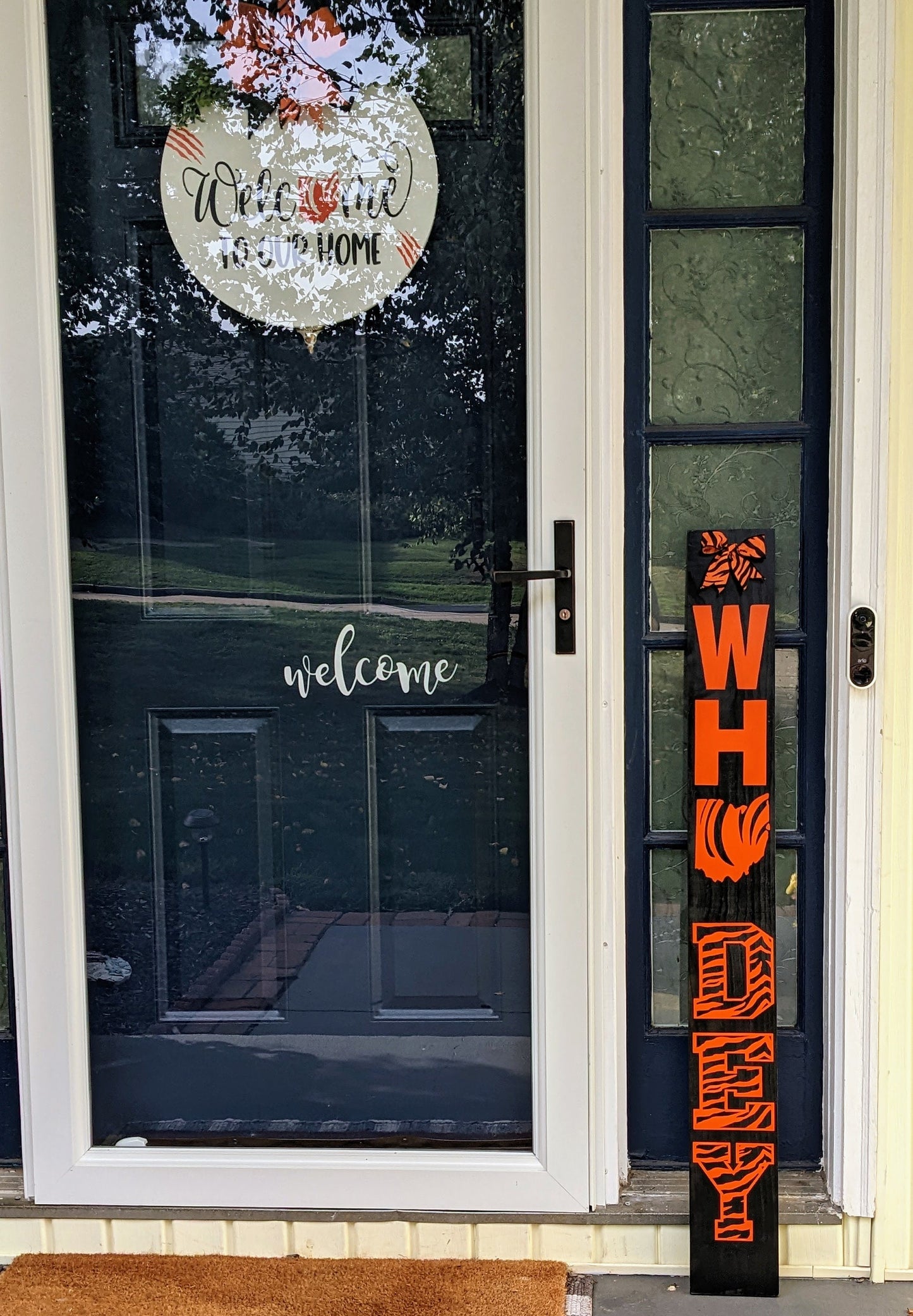 Cincinnati Bengals, Who Dey Porch Sign , Who Dey Porch Leaner , Wood Porch Sign , Birthday, House Warming , FootBall