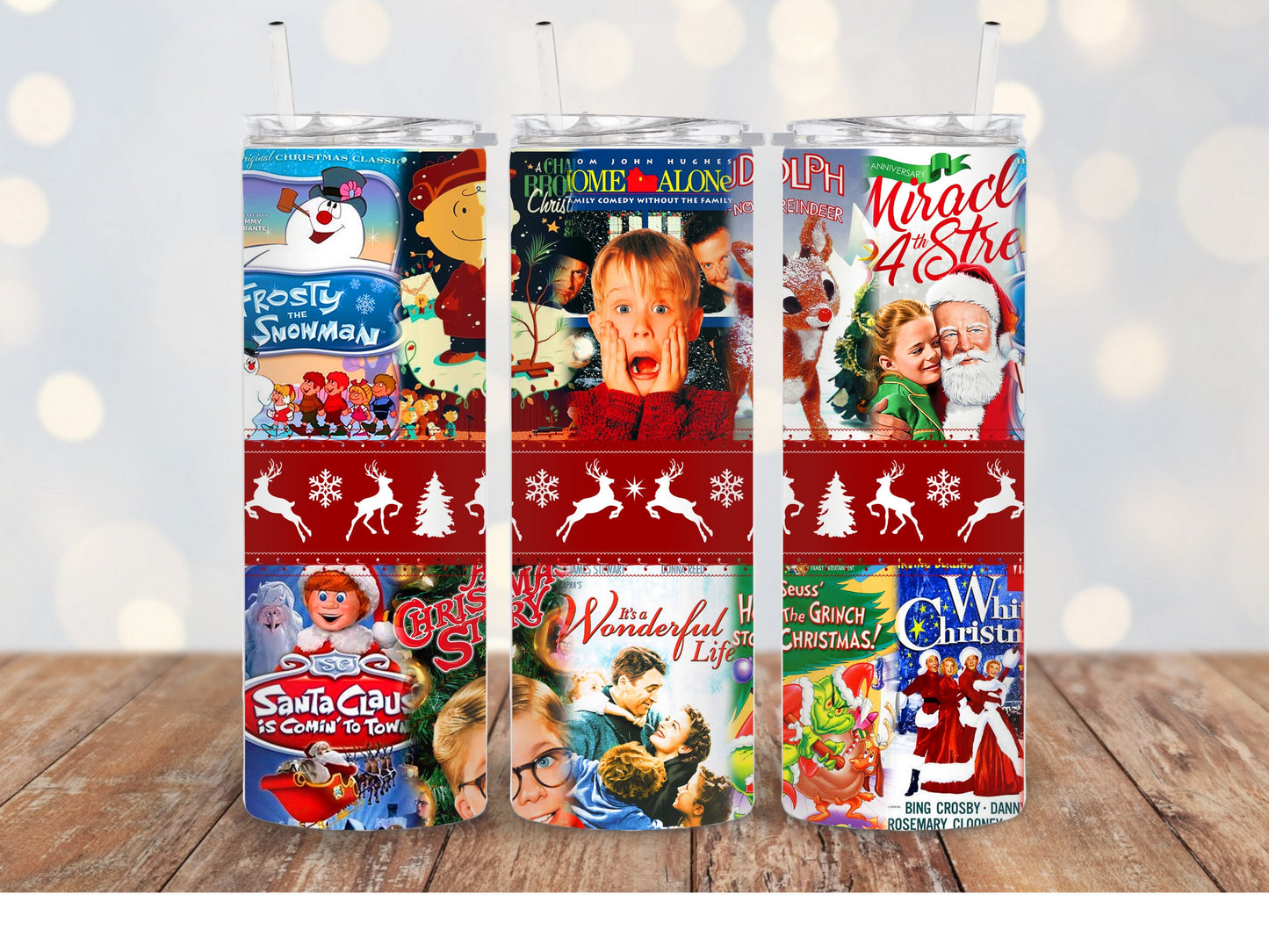 Christmas movie tumbler,  Christmas gift, Christmas tumbler, Classic Christmas Movie 20oz skinny tumbler, Merry Christmas,