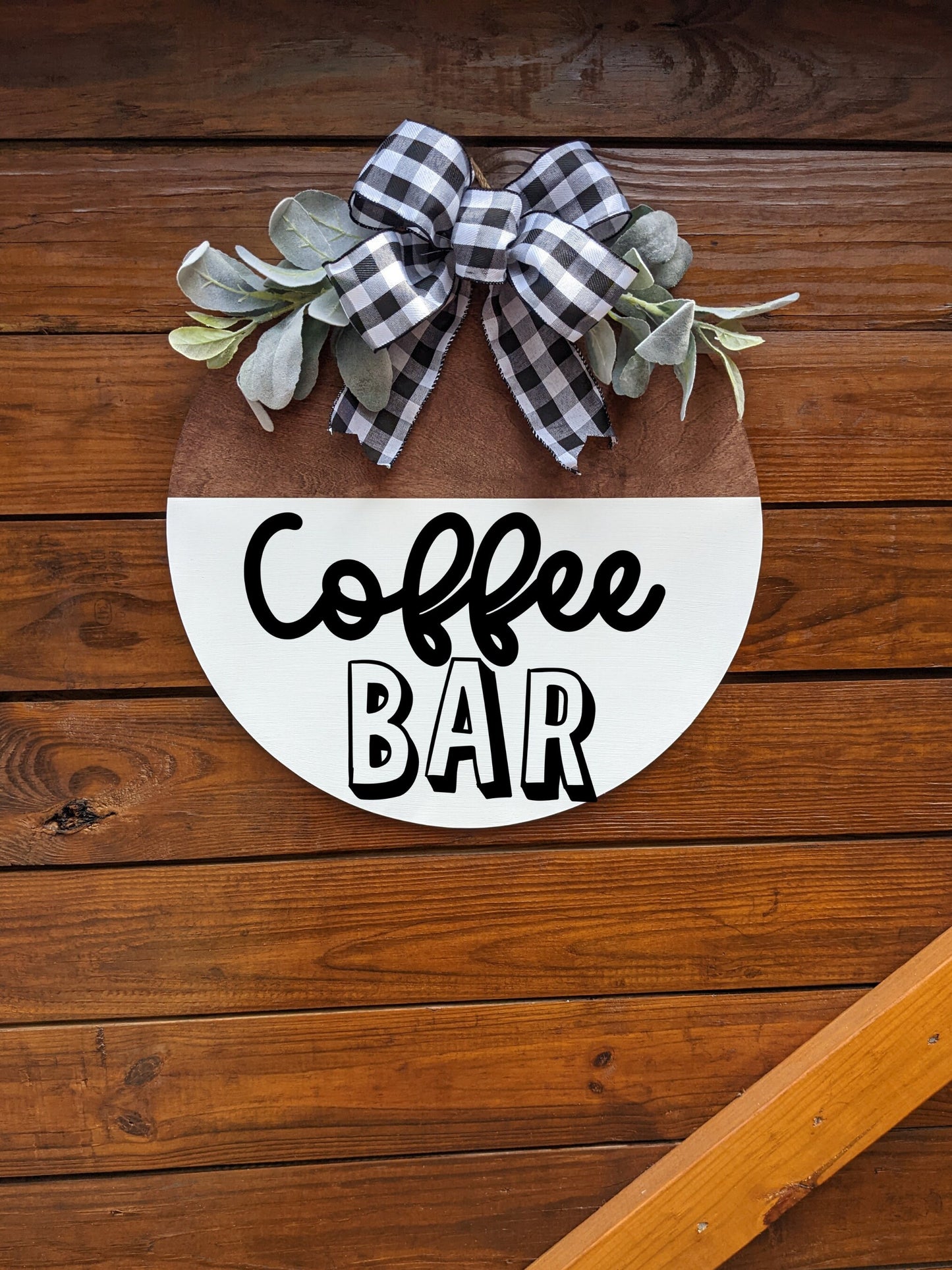 Round Coffee Bar, Open 24 Hours, Freshly Brewed, Self Serve,  Kitchen Decor