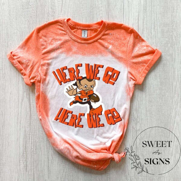 Browns football Bleached Shirt, Distressed shirt, unisex bleached tees, Birthday gift, Christmas Gift, Cleveland, Ohio Shirts