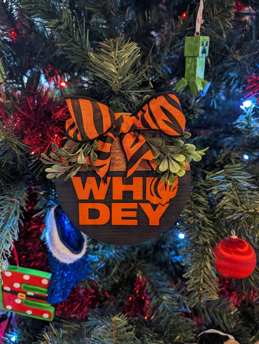 Cincinnati Bengals, Ohio Ornament, Cincinnati Football Ornament, Cincy, Who Dey, , Christmas gift, 513 Bengals, Cincinnati Bengals ornament